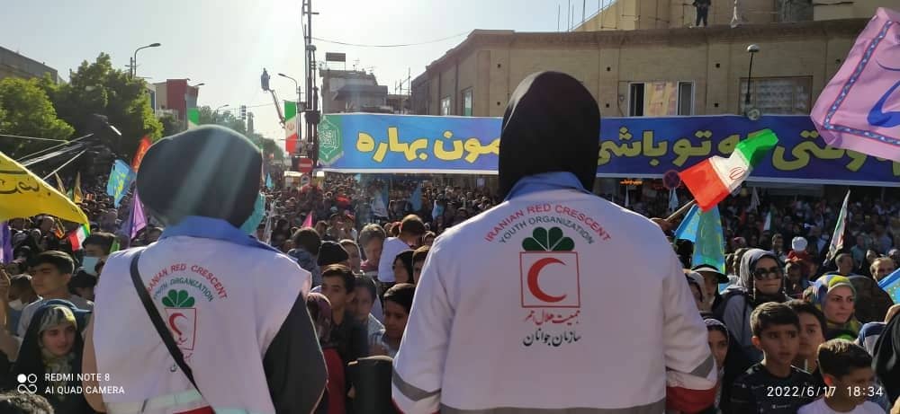 پوشش امدادی " سلام فرمانده" توسط هلال احمر زنجان