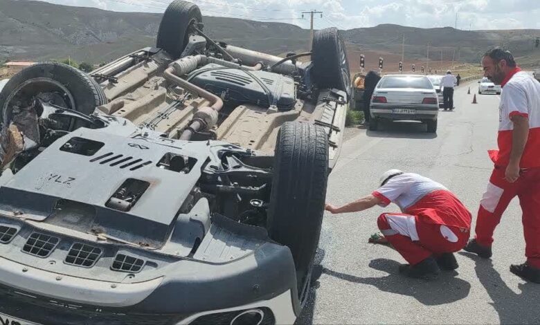 تصادف در جاده زنجان – بیجار 5 نفر را مصدوم کرد