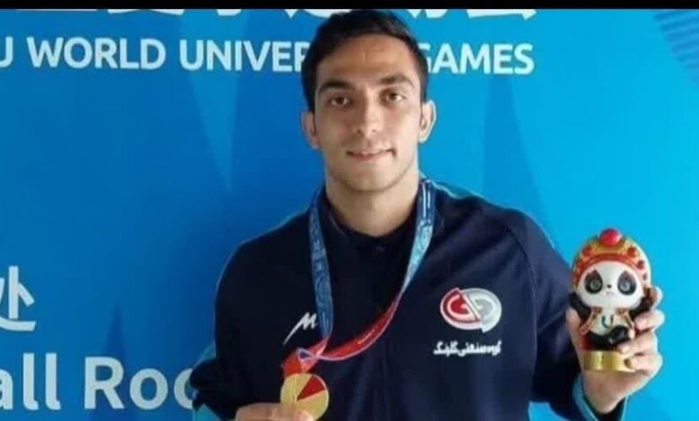 ووشوكار زنجاني در مسابقات جهاني یونیورسیاد مدال طلا گرفت