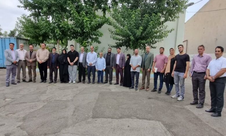 مراسم بدرقه احمد مهری عضو تیم ملی پرورش اندام به مسابقات آسيايى برگزار شد