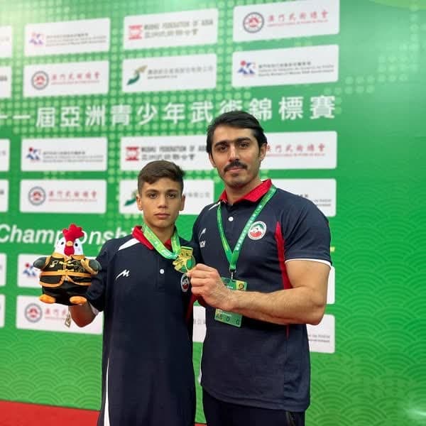 کسب مدال طلای مسابقات ووشو قهرمانی جوانان آسیا توسط ورزشکار زنجانی