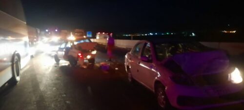 تصادف زنجیره ای در آزادراه زنجان- قزوین 9 نفر را مصدوم کرد