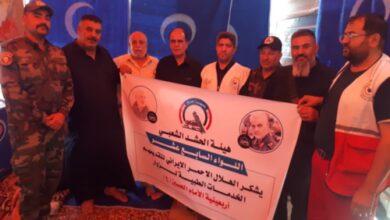 قدردانی حشدالشعبی از خدمات درمانی هلال احمر زنجان در عراق