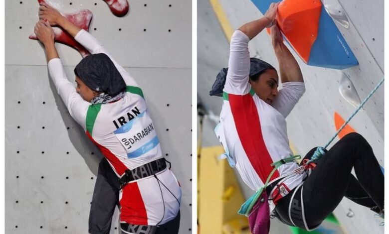 حضور سنگنوردان زنجانی در مسابقات کسب سهمیه المپیک