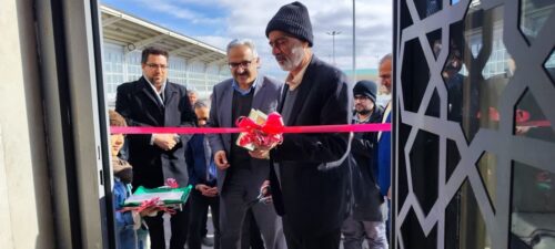 گزارش تصویری افتتاح نمازخانه میدان میوه و تره بار و پایانه صادراتی استان زنجان