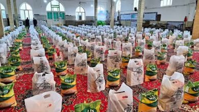 توزیع بسته غذایی از محل درآمدهای موقوفه قیدار نبی (ع) میان خانواده های کم برخوردار