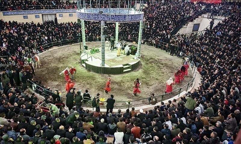 اجرای مراسم تعزیه خوانی به مدت سه روز در تکیه حسینی اعظم ارمغانخانه زنجان در ایام اربعین حسینی