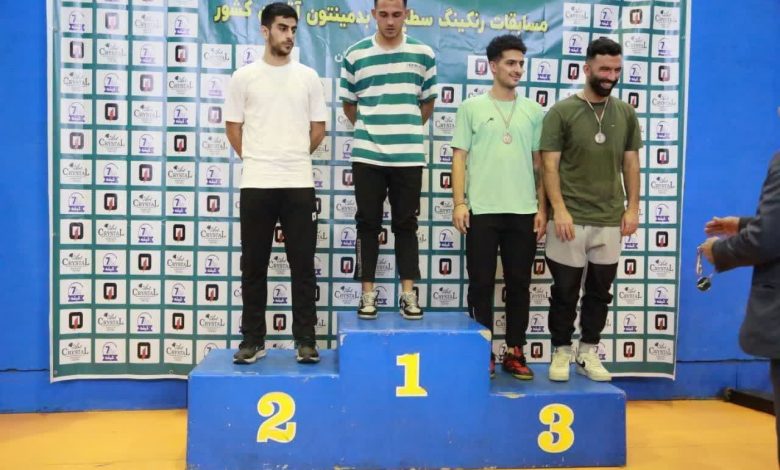 درخشش بدمینتون کاران زنجانی در مسابقات رنکینگ کشوری بدمینتون