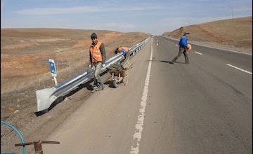 تعمیر گاردریل‌های آزادراه زنجان_تبریز انجام می‌شود