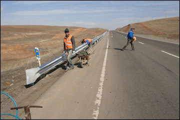 تعمیر گاردریل‌های آزادراه زنجان_تبریز انجام می‌شود